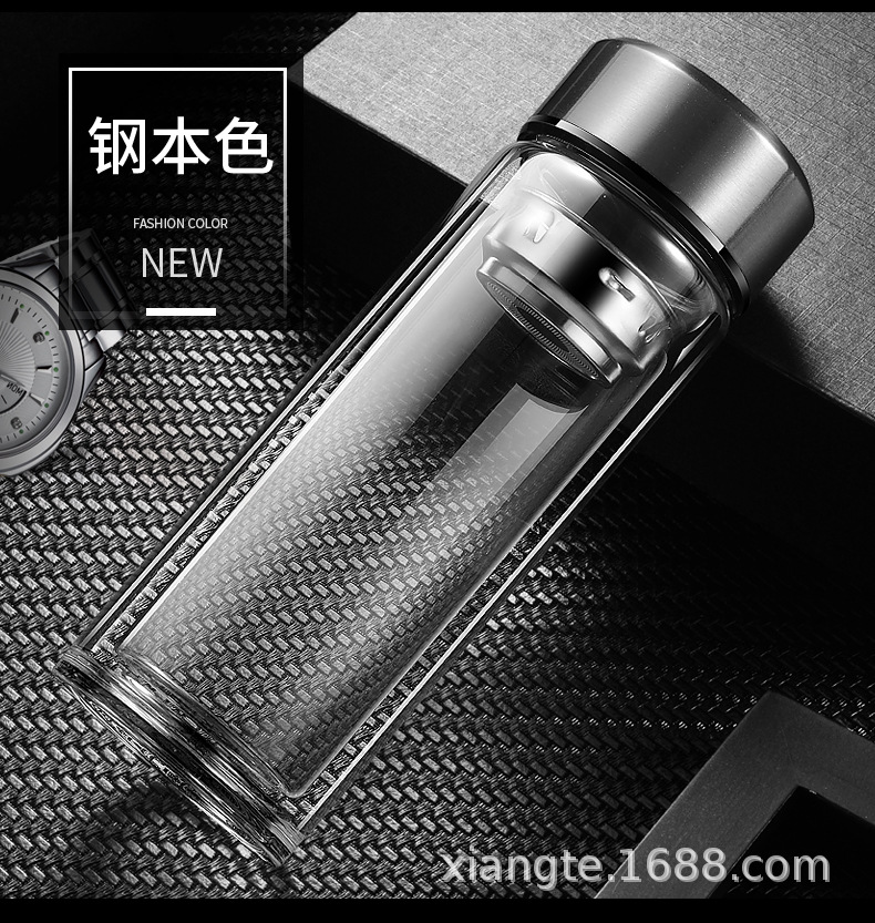 Glass creative handheld tea cup, direct factory sales, creative gift, custom-made