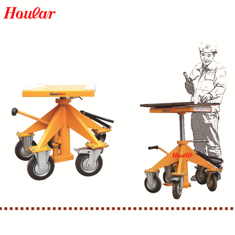 厂家直销MR-V800旋转支架 手动液压升降旋转支架车 大理石平台车