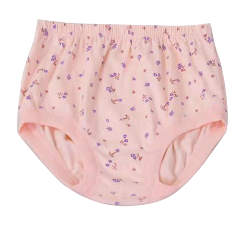 Pure cotton middle-aged and elderly briefs mother plus fat plus size shorts pregnant women's physiological pants