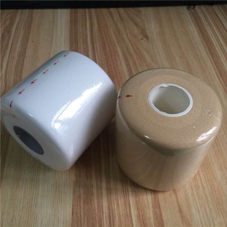 Envío gratuito baloncesto fútbol elástico espuma vendaje muñeca piel base película deportes vendaje pu espuma WRAP