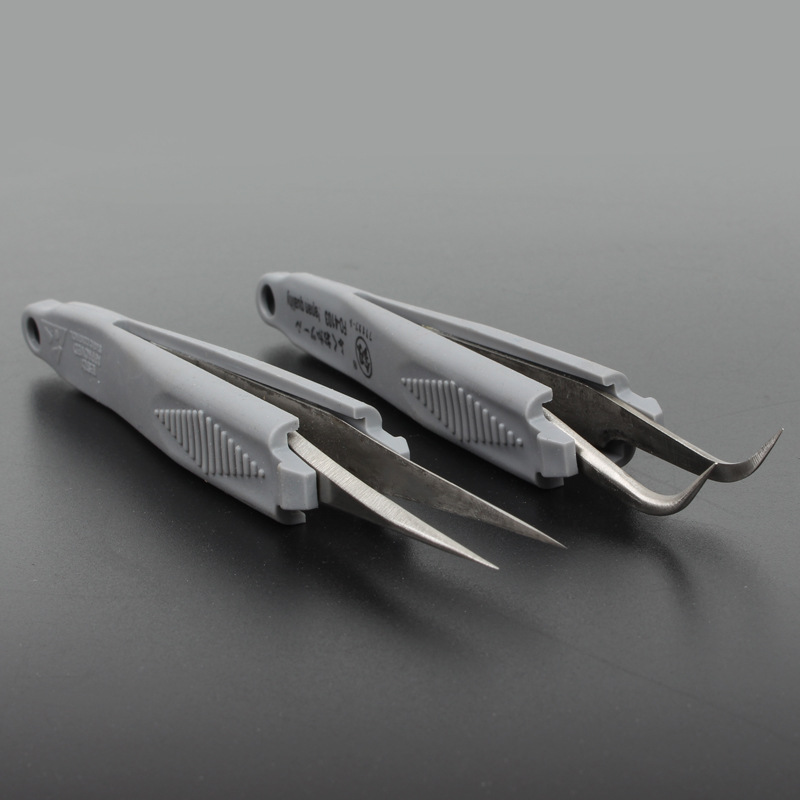 供应Aolacow福冈多功能不锈钢小镊子尖头弯头夹子防磁性直尖镊子