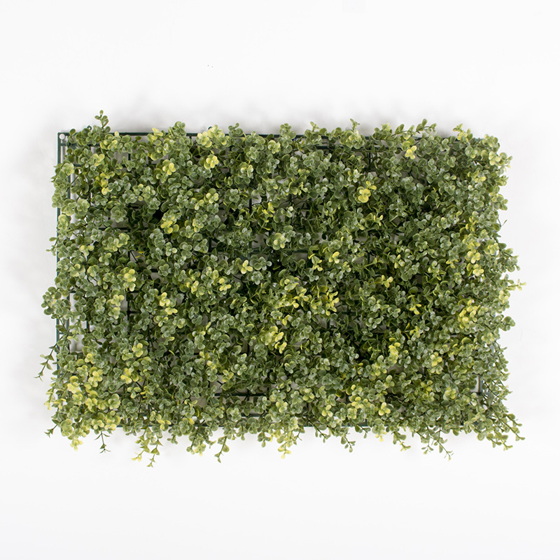 Pared de planta de simulación, pared de fondo de plástico, rocalla, planta verde encriptada, césped, tienda, decoración, pared de flores, venta directa de fábrica