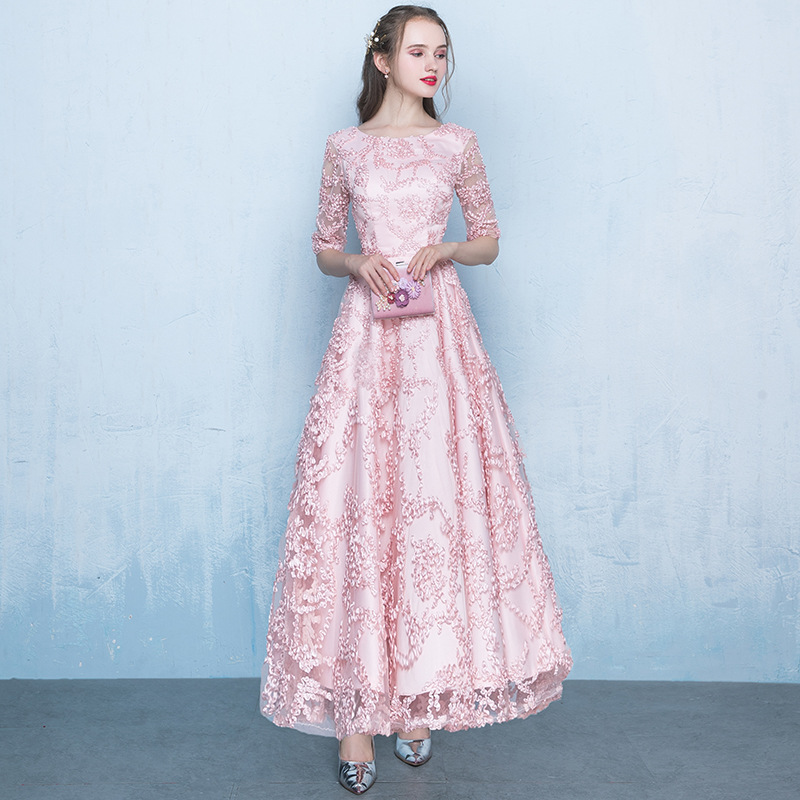 Vestido de noche color champán para mujer, modelo 2026, elegante vestido de un solo hombro para anfitriona de reunión anual, corte ajustado y largo. image 16