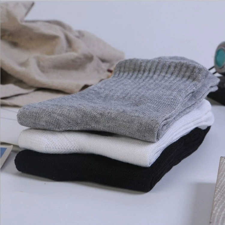 Mid‑length socks pack, gift & wholesale options, black/white/grey, naked or bagged