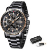 Men's universal sports waterproof quartz watches for leisure, swiss watch