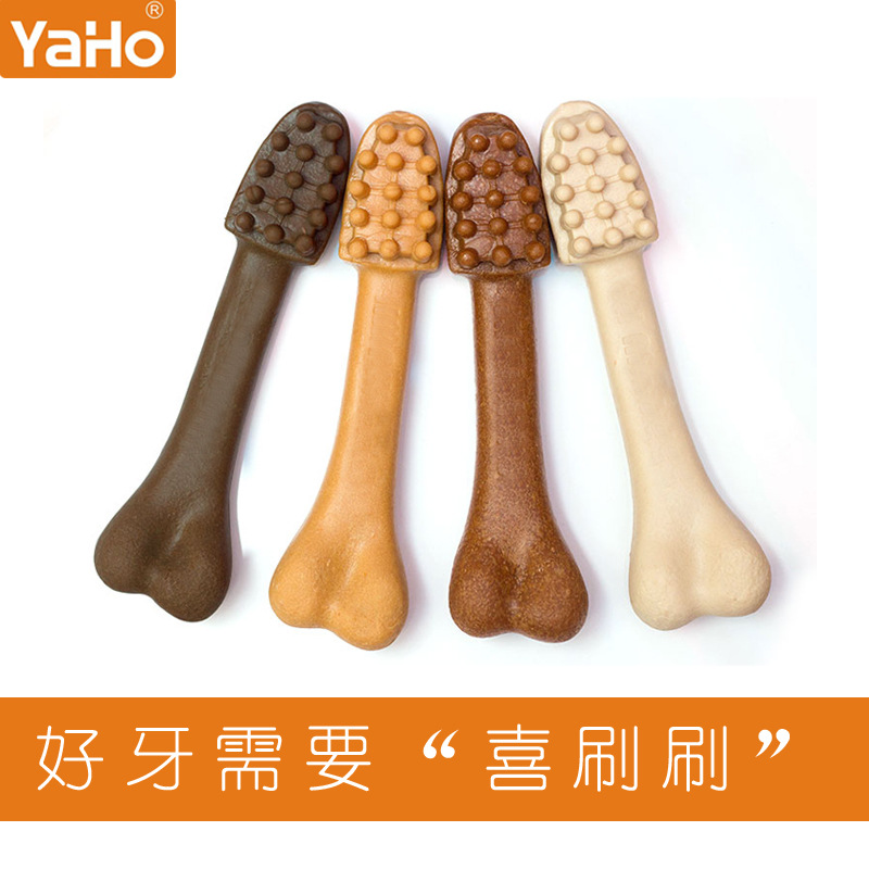 Yahe perros palillos de molienda resistentes a la mordida aperitivos entrenamiento de perros dientes limpios huesos de pelo dorado Teddy comida para mascotas al por mayor