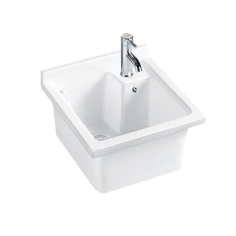 Lavandería de cerámica cuenca profunda lavandería piscina lavadero fregadero balcón cubo de agua lavandería piscina lavandería armario 53cm fabricante