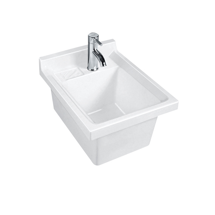 Fabricante de lavabo de lavandería de cerámica balcón lavabo de lavandería fregadero profundo lavabo de lavandería piscina 42MM pequeña cuenca