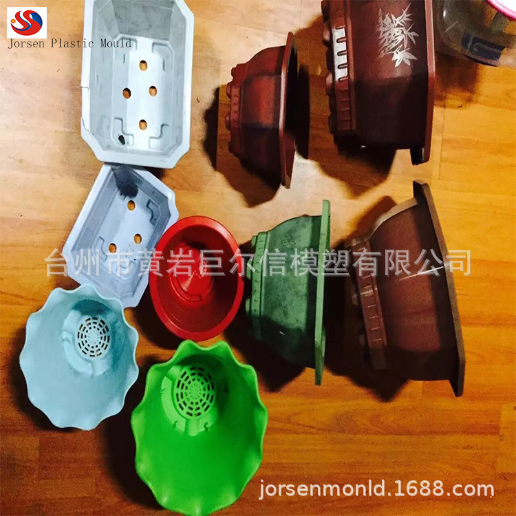 八角水泥花盆塑钢模具花盆 室外盆景装饰花盆模具 塑料花盆模具