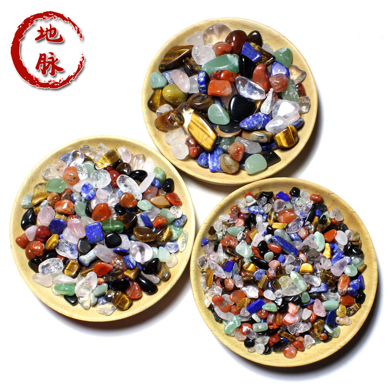 High Quality Natural Colorful Crystal Stone Crystal Gravel Colorful Gem for Buddha Shumanzha Gem Fish Tank Jingshi
