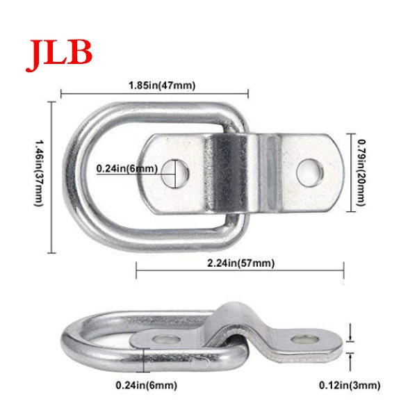 Производители производят Такелаж из нержавеющей стали D-образное тяговое кольцо треугольный крюк грузовик прицеп тяговое кольцо веревочный крюк оцинкованный трансграничный