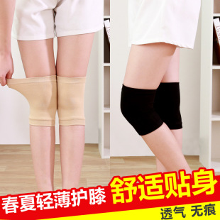 Summer knitted thin men's and women's knee pads air-conditioning room socks knee short leg guards men's and women's outdoor sports