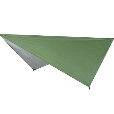 Shiyi Outdoor Camping Style Silver-Coated Thickeneded Beach Sunshade Canopy Waterproof Picnic Mat Camouflage Mini Floor Cloth (Avtomobil yan çətirləri) - silver-coated-green-100145-without-accessories