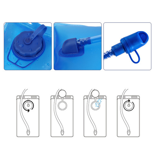 2 liter water bag, special sports running water bag for cycling and running bags, outdoor mountaineering backpack water bag