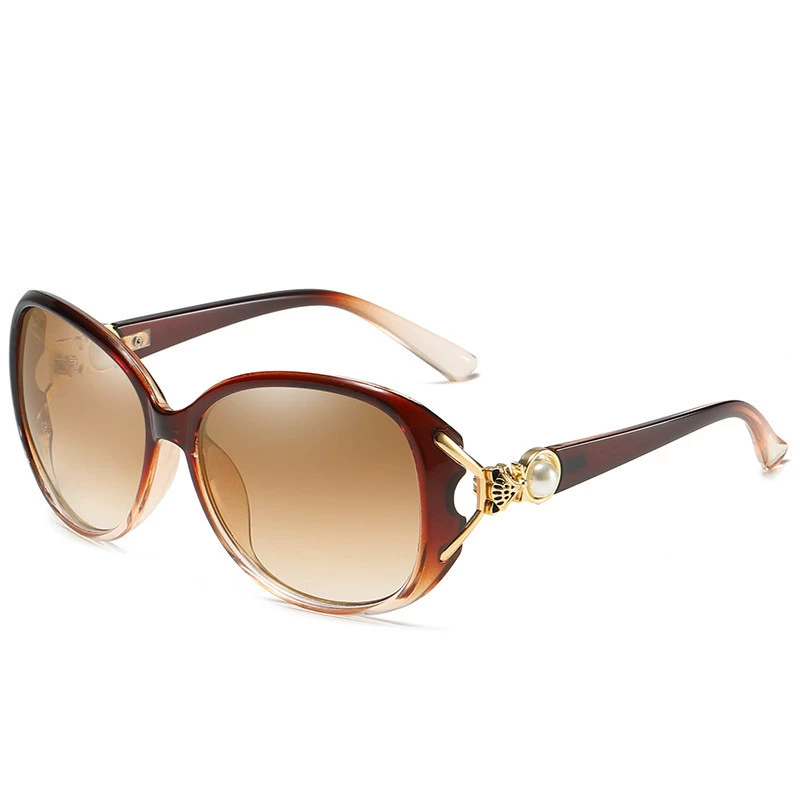 Sunglasses RISHIMEI, metal frame, gradient or polarized lenses, UV protection