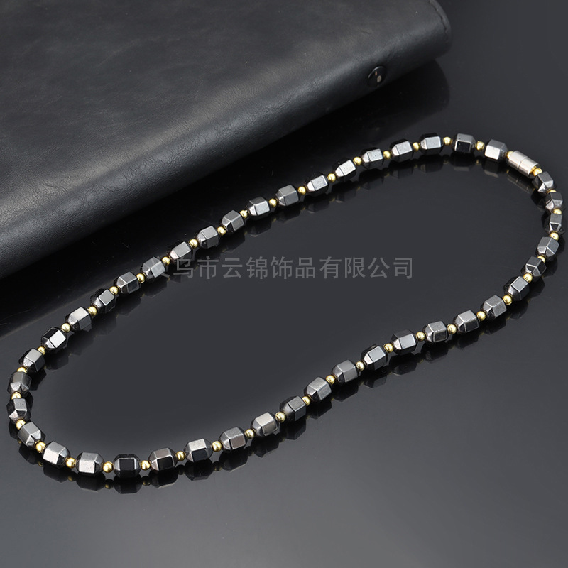 Collar con imán negro, collar popular en Europa y América, collar con imán de AliExpress Wish, suministro directo de primera mano image 5