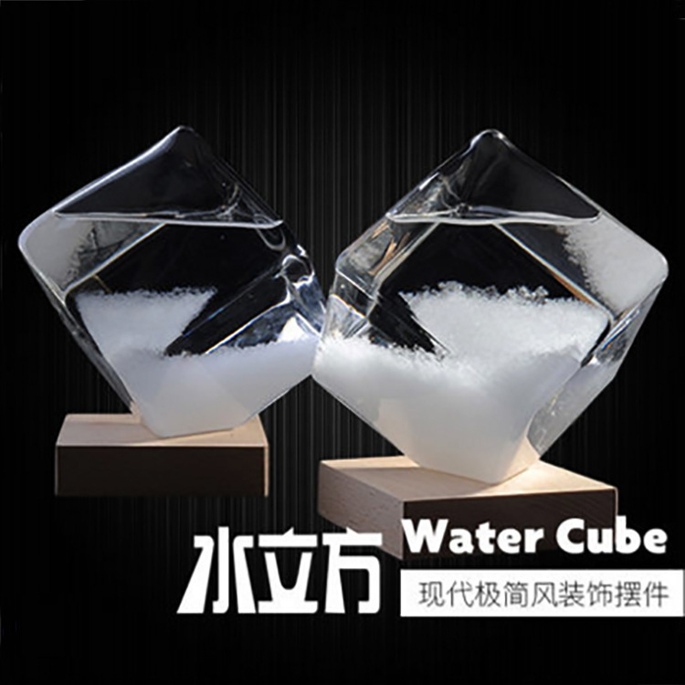 Pronóstico del tiempo botella de agua cubo nueva tormenta botella regalo creativo para amigos regalo artesanal de vidrio fabricante al por mayor