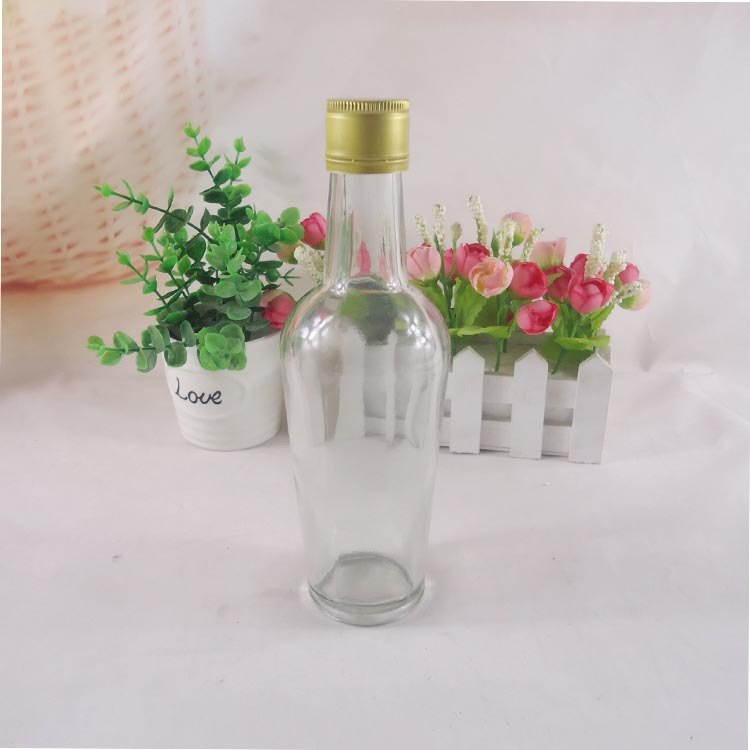 厂家直销透明玻璃瓶250ml麻油瓶芝麻油包装玻璃小磨香油瓶