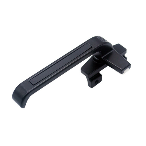 Solid 38 type 50 type flat opening aluminum alloy window handle 7-character window single point handle lock handle outward opening accessory
