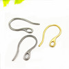 Supply stainless steel ear hook 1mm illegal ear hook Electric gold DIY ear hook