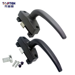 TOPTEN aluminum alloy window handle, aluminum sliding window handle lock, internal and external door opening and window handle, flat pressure transmission handle