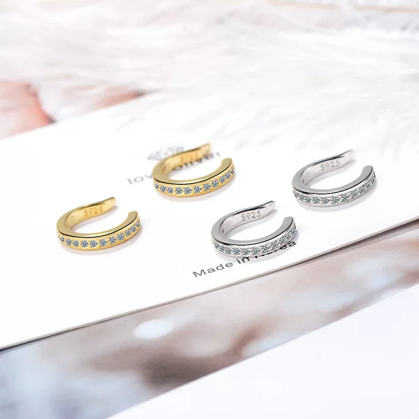Ear Clip Women's Korean-style Simple Ear Clip without Ear Holes and Diamond Ear Nail Design Sense Niche Cold Style Personalized Jewelry