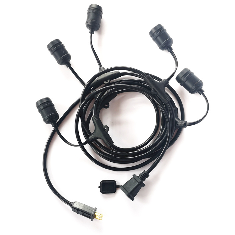 美标原厂家灯串户外LED防水灯串线ETL美式美规高压户外灯串线批发