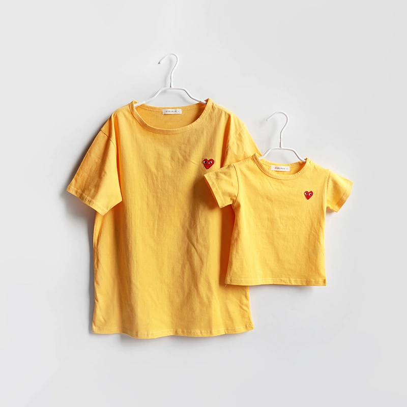 Детская одежда новые товары летний родитель-ребёнок установка целиком- cotton игла, мама и ребёнок, мать и дети, женская одежда, четырежды отец и сын, вышитая футболка