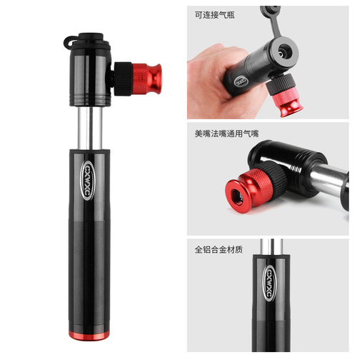 Cross-border cycling mini bicycle inflator for road riders to push high-pressure portable nitrogen refillable inflatable cylinder