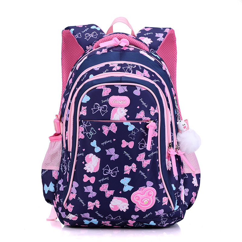 Mochila de estudiantes de primaria de Amazon para niñas de grado 3-6 para reducir la carga, mochila escolar para niños ultraligera, mochila para campus de dibujos animados