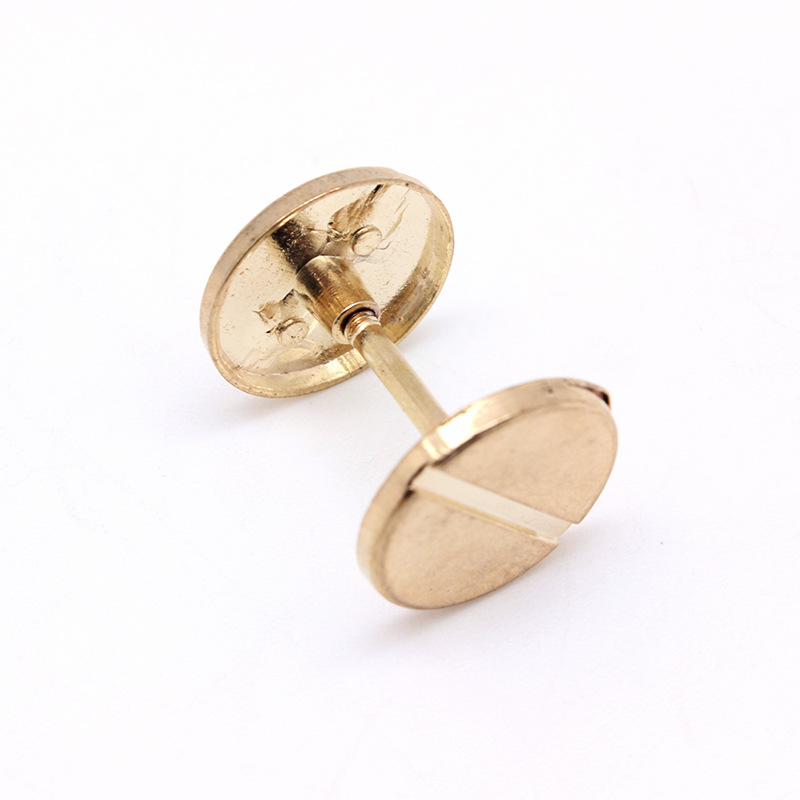 哑铃杠铃锌合金车轮装饰扣 圆形工字钉 手袋箱包铆钉螺丝钉拱桥扣