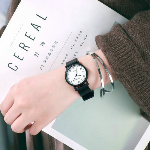 Watches for female students, Korean version, simple, trendy, sports and leisure, men's, atmospheric, retro, college style, couple watches