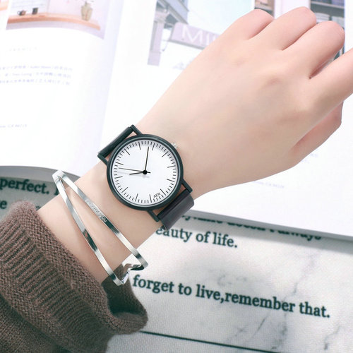 Watches for female students, Korean version, simple, trendy, sports and leisure, men's, atmospheric, retro, college style, couple watches