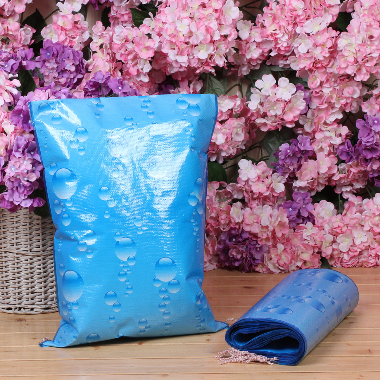 厂家直销毛绒玩具家纺自封口印刷编织袋批发快递物流打包袋蛇皮袋