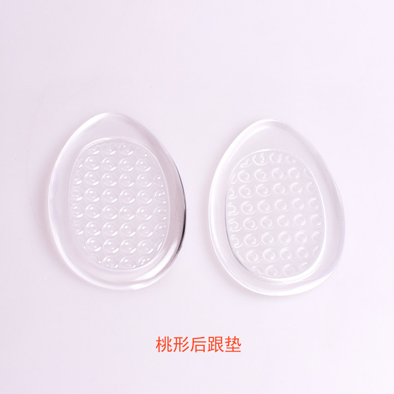 Plantilla zapatos de tacón alto para mujer almohadilla invisible de tamaño medio almohadilla de silicona para el talón almohadilla anti-dolor para aliviar la presión antidesgaste pie espalda media almohadilla para el talón pegajoso