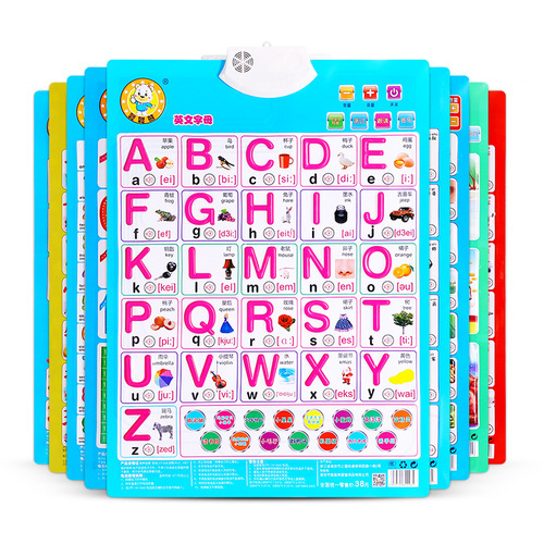 Clever Bear Audio Wall Chart: Early Education, Brain Teasing, Cute Baby Bear Toy for Kindergarten—Perfect for Learning Pinyin, Numbers, and English!