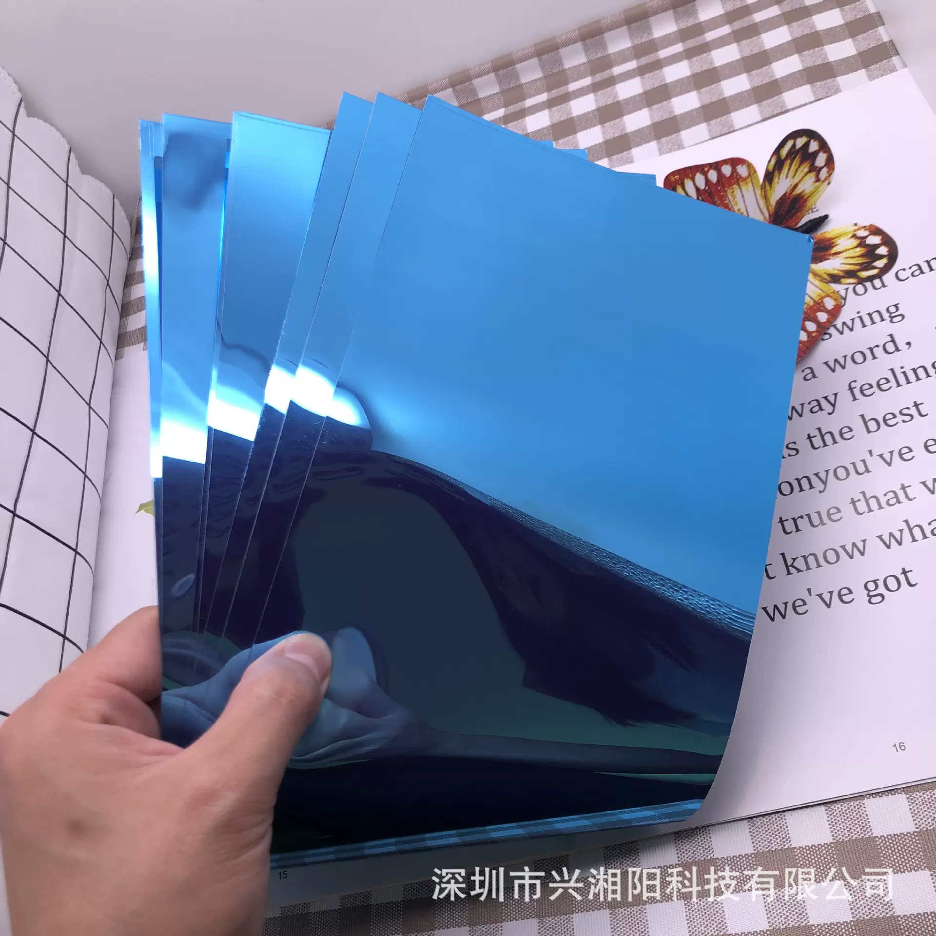 批发供应0.188PET镜片亮银色灯具反光片 日光灯长条镜面反光膜