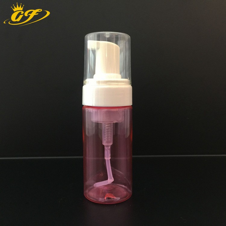 厂家供应100ml泡沫 洗手液瓶 pet塑料泡沫瓶 100ml圆形广口瓶外贸