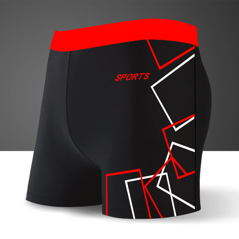 Bañador de natación boxeador de los hombres de secado rápido impermeable nylon deportes pantalones casuales color sólido aguas termales de los hombres playa vacaciones playa pantalones cortos