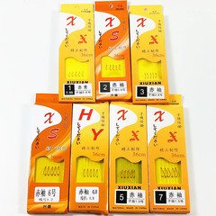 Handmade Double Hook Red Sleeve Fishing Hook with Line, Fishing Gear, Hook Rod Fishing Accessories