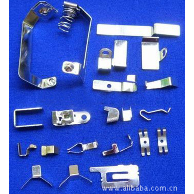 五金弹片 铁夹片冲压件生产  电池片 固定片插片