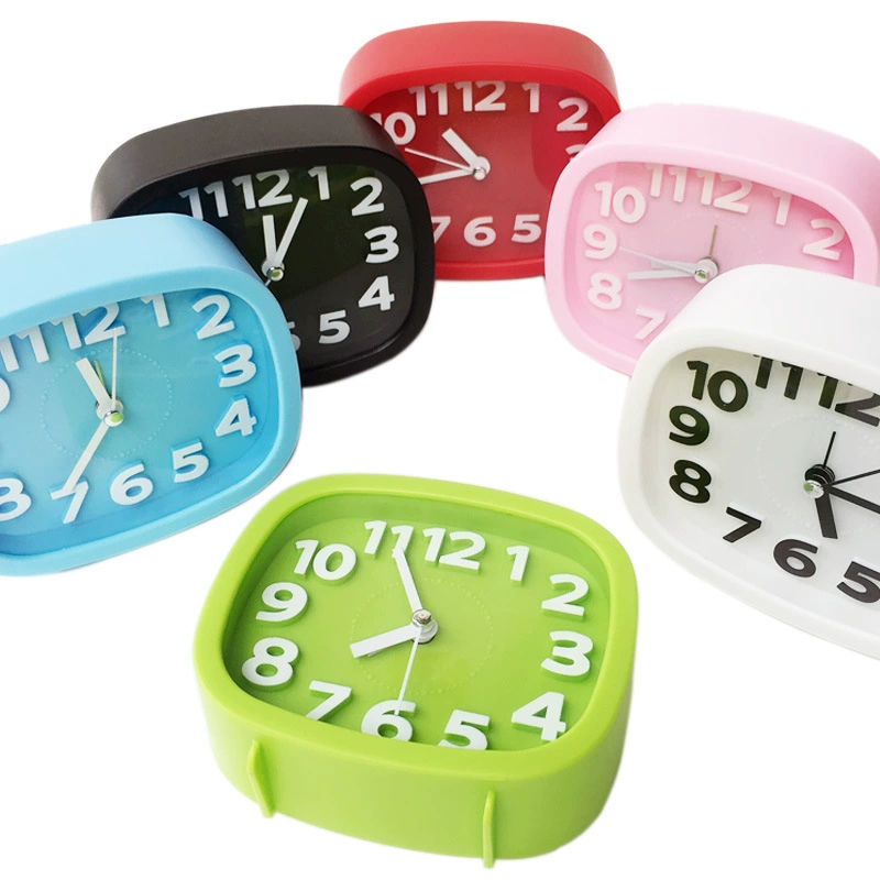 Фабрика Оптовая Новый конфеты цвет стерео цифровой беззвучный Будильник Мода Творческие дети студент будильник подарок