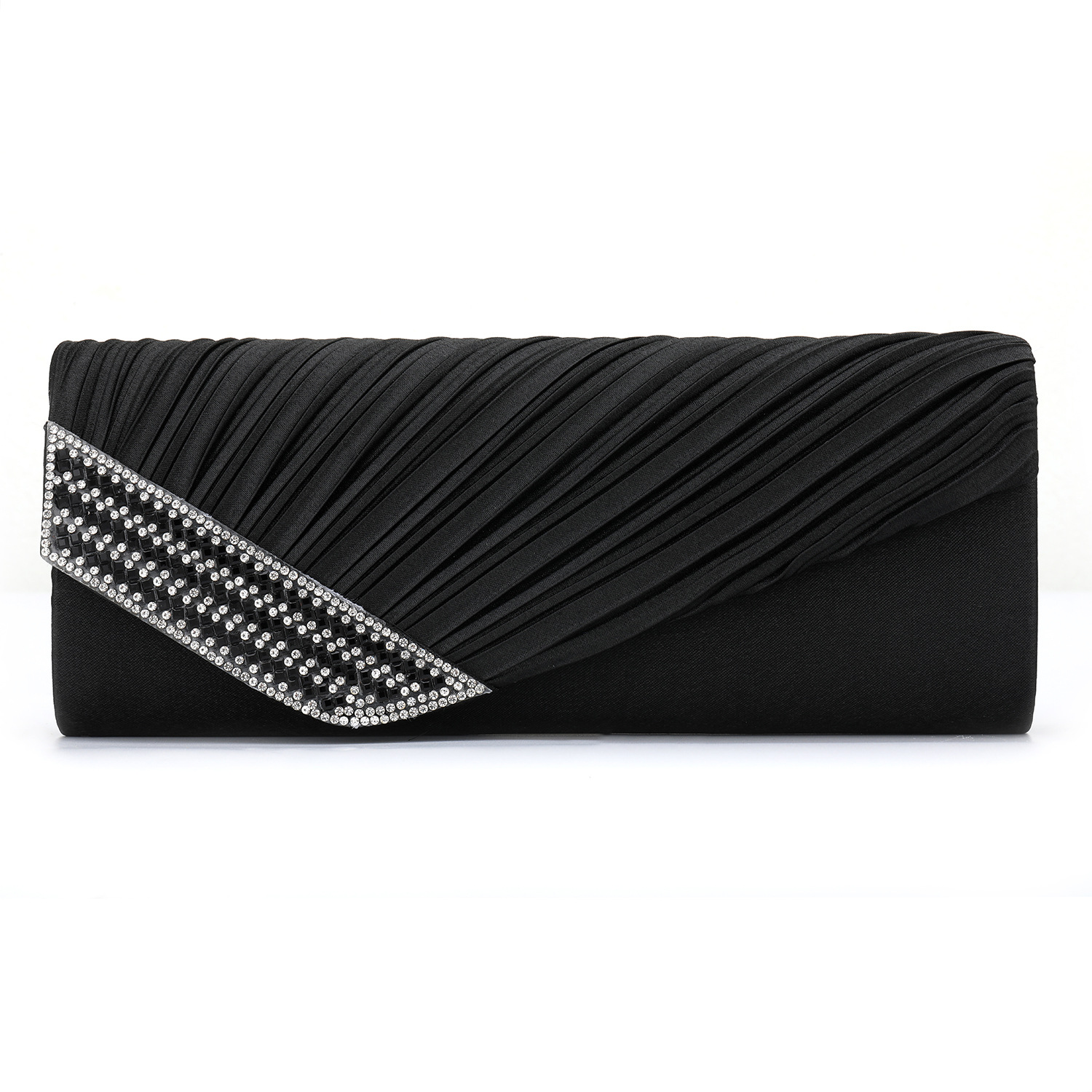 A new style pleated ribbon Diamond Satin dinner gift bag issued on behalf of Amazon clutch bag1210