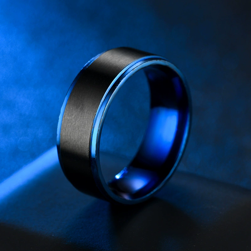 Fashionable black ring, 2019, European style, direct factory sales