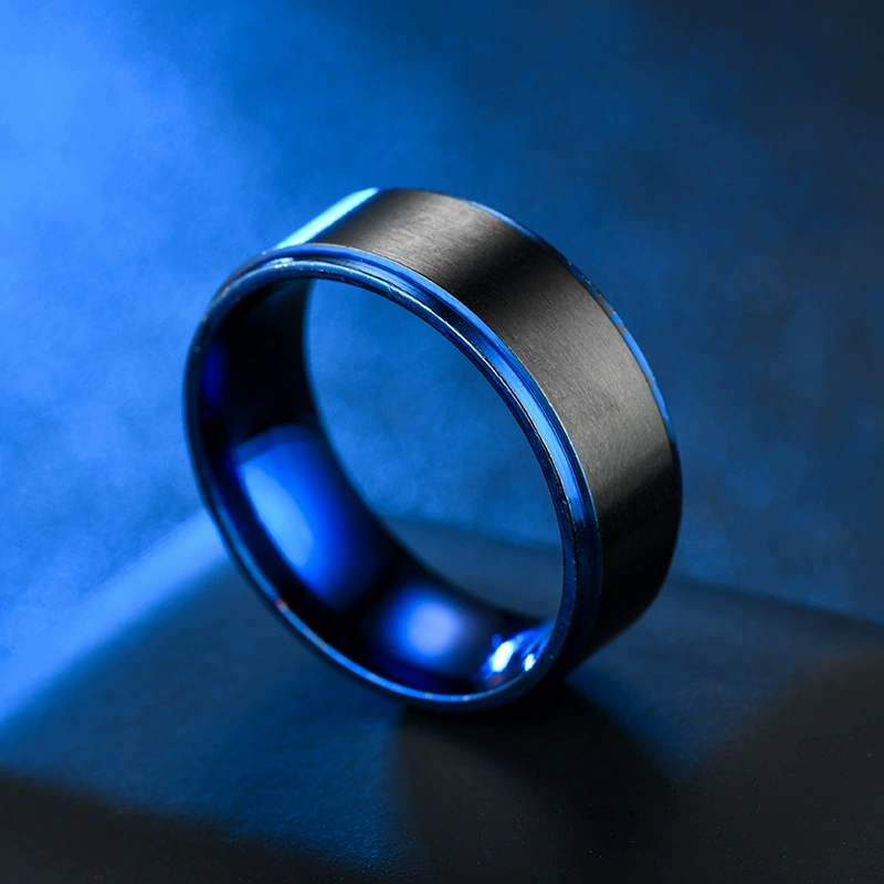 Fashionable black ring, 2019, European style, direct factory sales