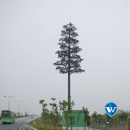 30米仿生树避雷塔 仿生树避雷塔 玻璃钢仿生美化树 防雷接闪器