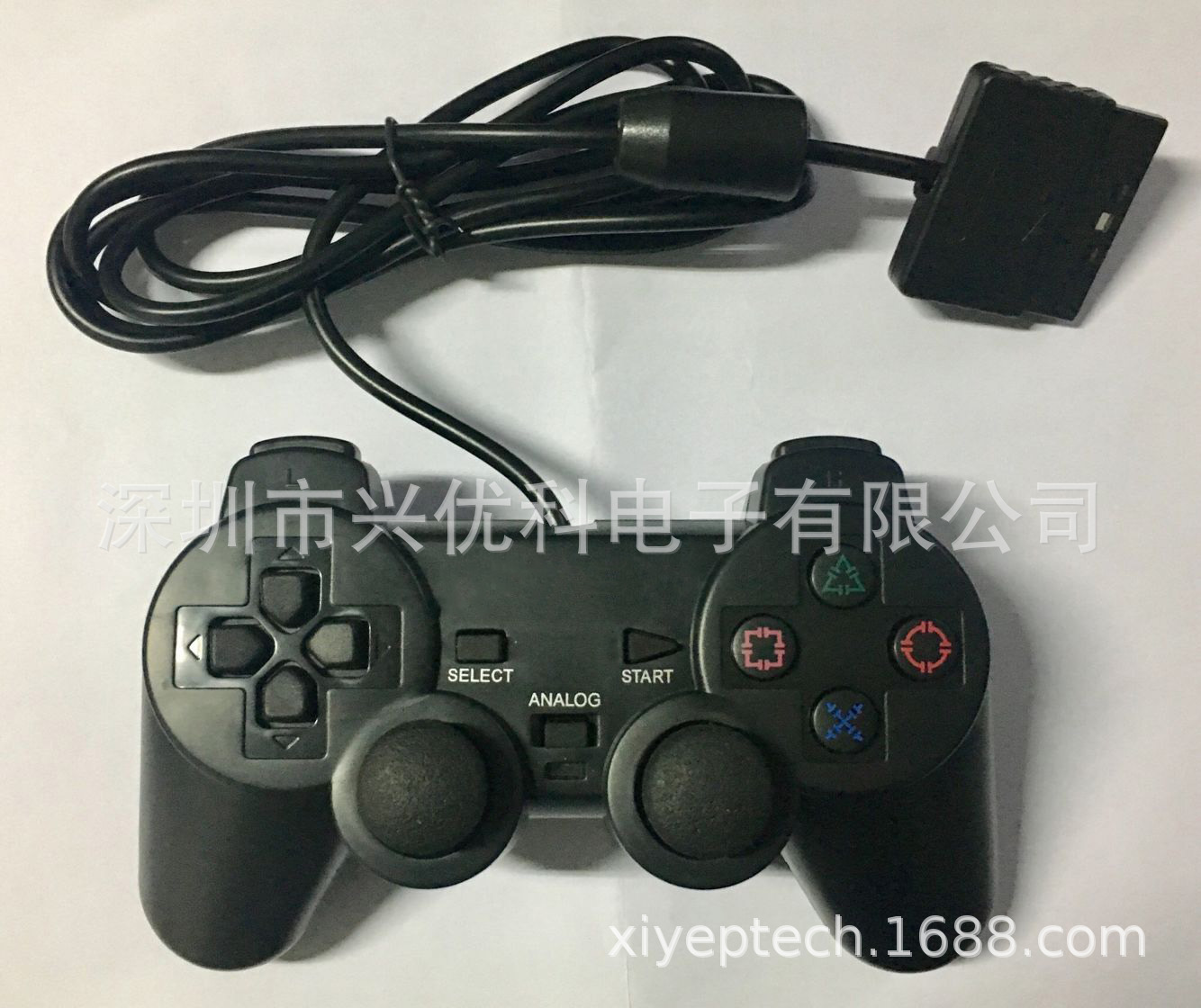 Проводной игровой контроллер для PS2 Sony, черный