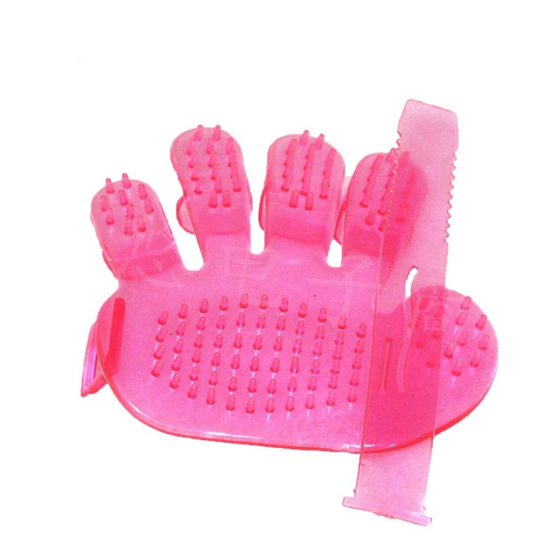 Cepillo de baño para mascotas perro guantes de baño cinco dedos cepillo de masaje gato belleza baño suministros de limpieza al por mayor