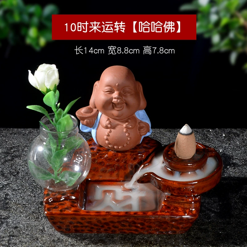 Курильница с обратным потоком сандаловое дерево агаровое дерево Креативные украшения Бог богатства декоративные керамические индивидуальные горелки для ароматерапии украшение для чайной церемонии прямые продажи