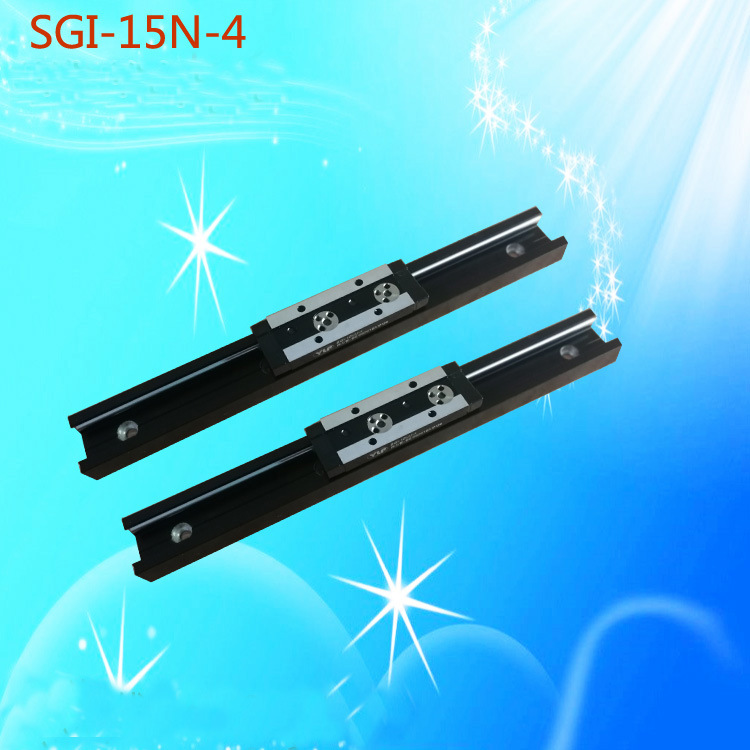 静音双轴心直线导轨 锁紧定位滚轮滑块SGI15N 20 25 35静音轨道